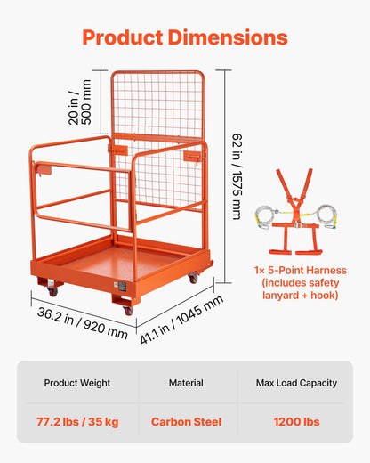 VEVOR Forklift Platforms - Select Your Configuration - CCZRAQLYBB367PE9A001V0 - view 2