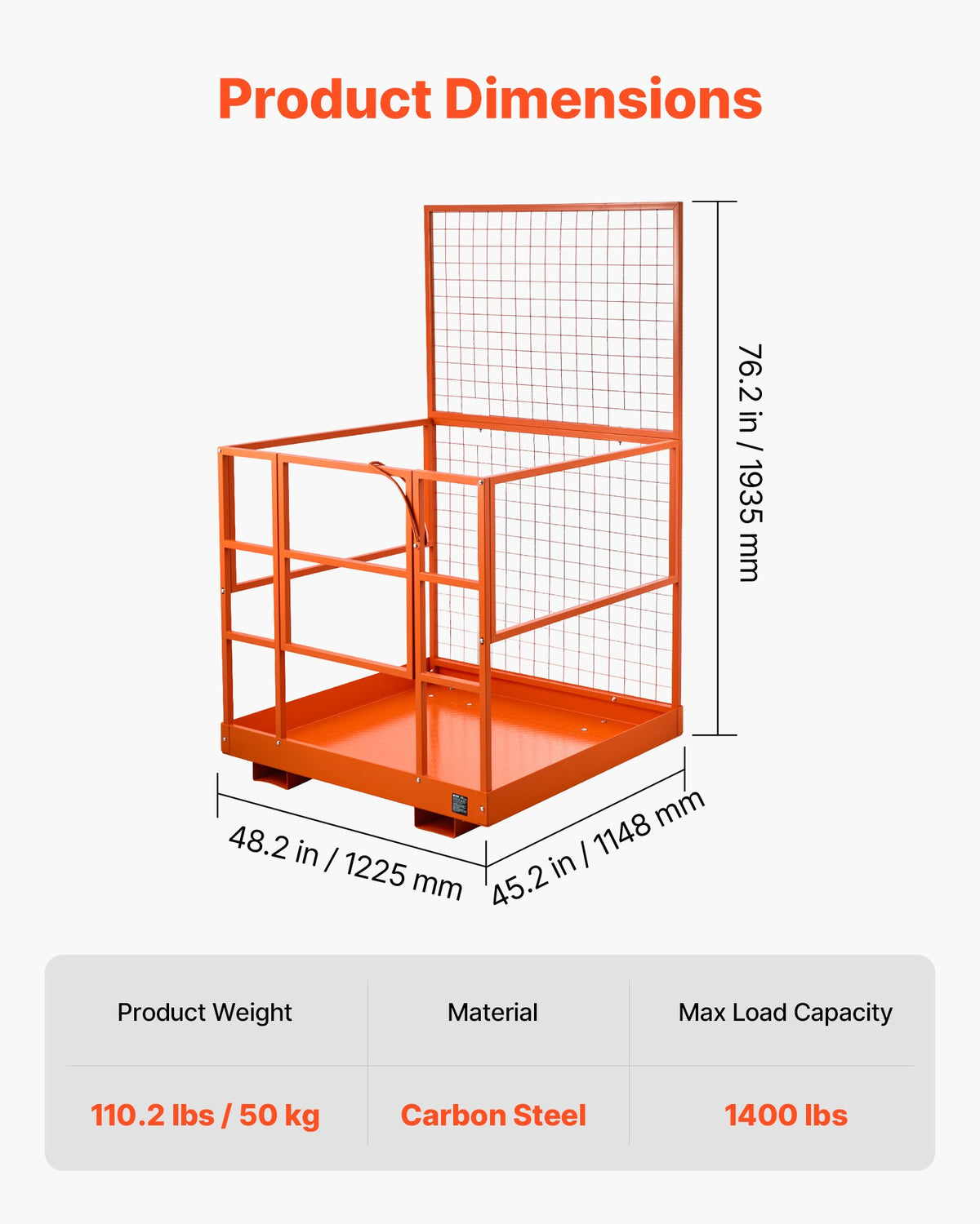 VEVOR Forklift Platforms - Select Your Configuration - CCZRAQLYBB452VH2J001V0 - view 2
