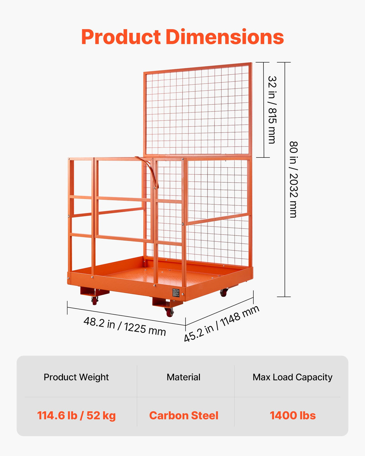 VEVOR Forklift Platforms - Select Your Configuration - CCZRAQLYBB45O8X6G001V0 - view 2