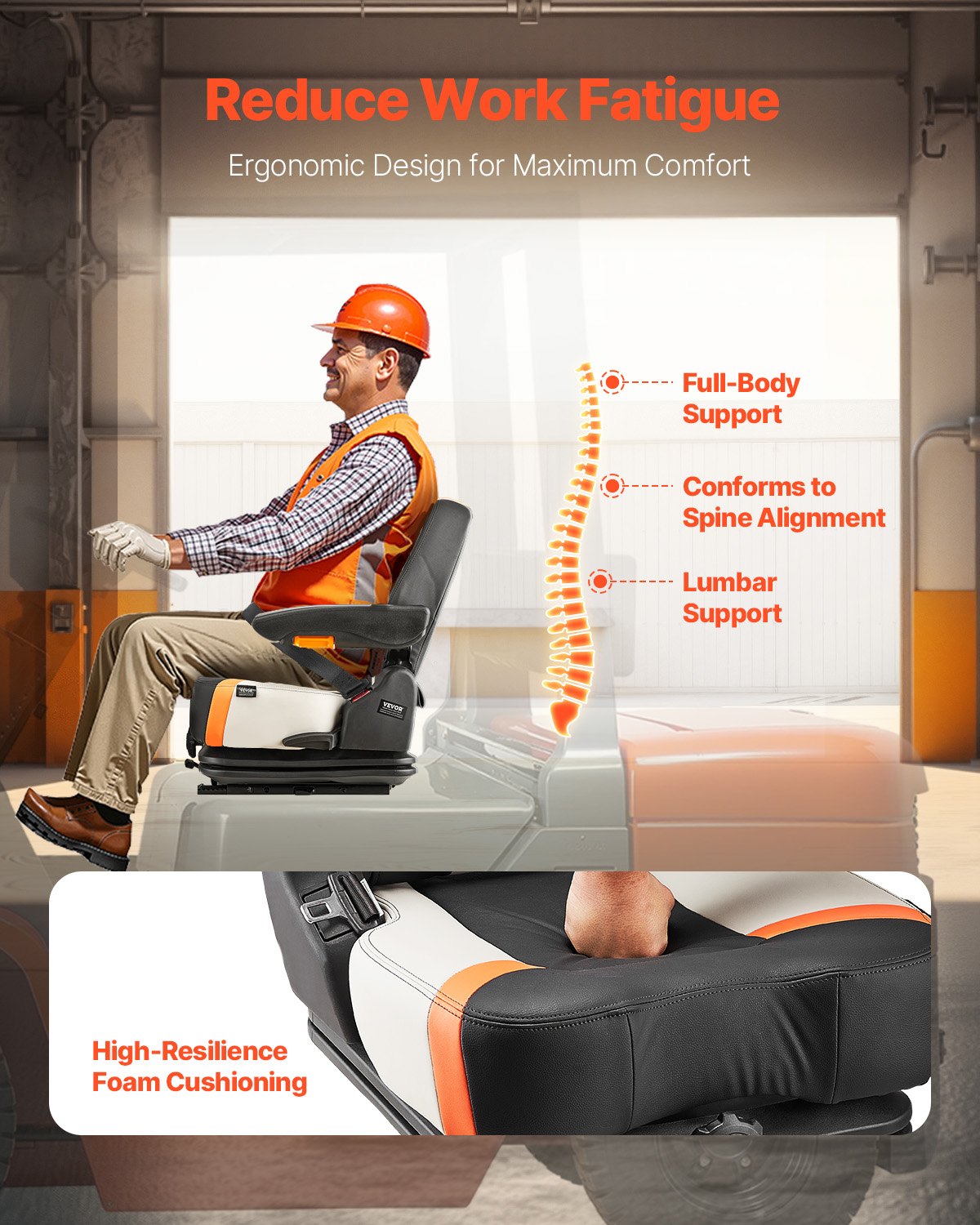 VEVOR Forklift Seats - Select Your Configuration - CCZYCGKAQDFSE1JQDV0 - view 3