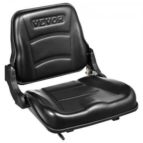 VEVOR Universal Forklift Seat, Fold Down Tractor Seat with Adjustable Angle Back and Micro Switch, 6.3-13.4 inch Extended Slot Comfortable Forklift Seat for Tractor Loader - CCZYCGKDY0007EM3EV0 - view 1