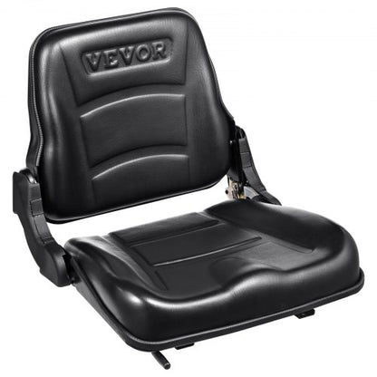 VEVOR Universal Forklift Seat, Fold Down Tractor Seat with Adjustable Angle Back and Micro Switch, 6.3-13.4 inch Extended Slot Comfortable Forklift Seat for Tractor Loader - CCZYCGKDY0007EM3EV0 - view 1