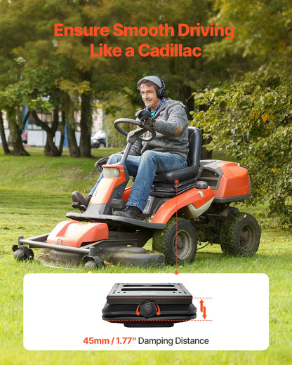 VEVOR Seat Suspension Kit Without Seat Slider Track, Universal Air Ride Seat Suspension for Zero Turn Lawn Mower, with Dustcover, Tractor Seat Suspension ‎Kit for Forklift, Bulldozers - CCZYXGTJCZKC6WLLOV0 - view 3