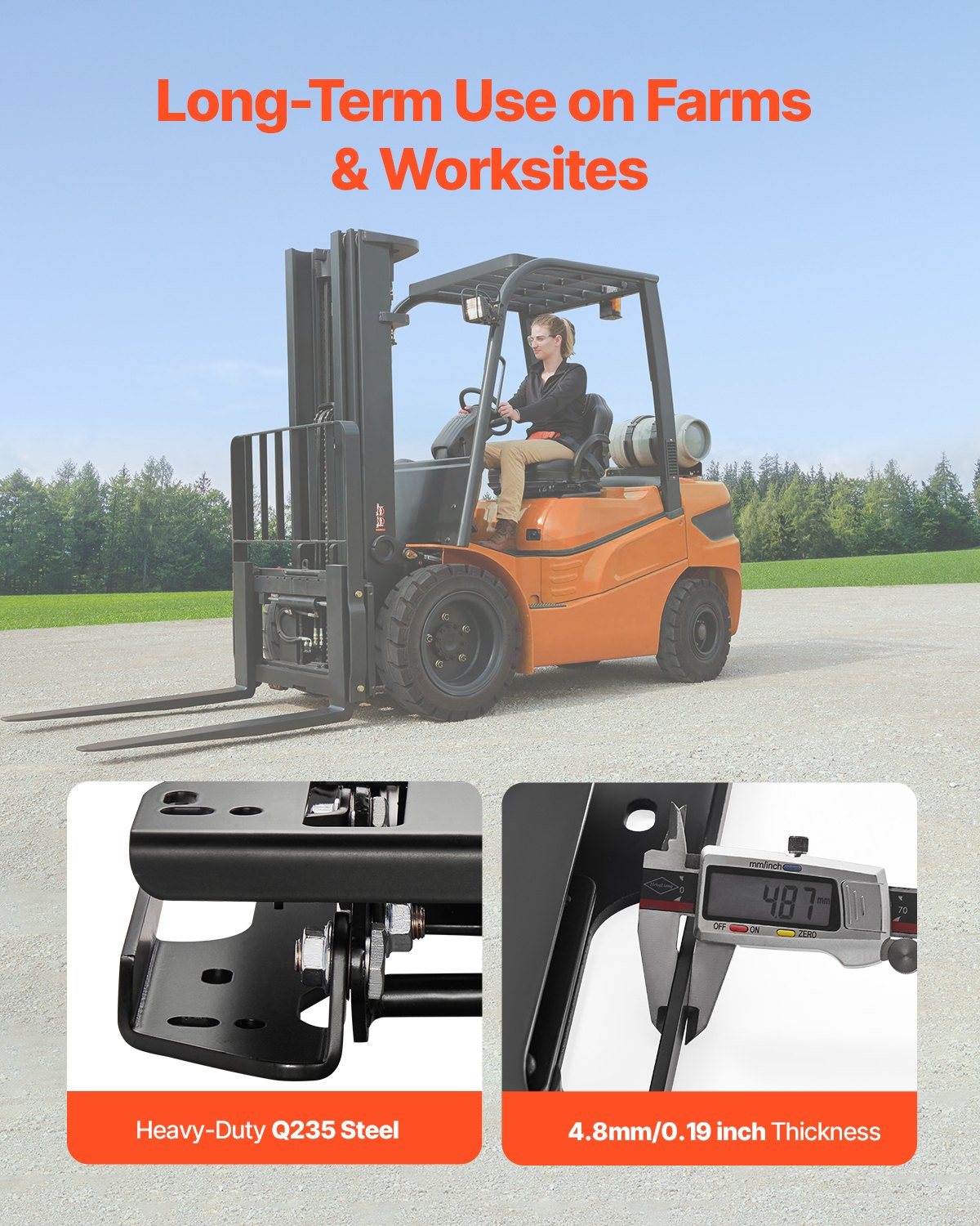 VEVOR Seat Suspension Kit Without Seat Slider Track, Universal Air Ride Seat Suspension for Zero Turn Lawn Mower, Adjustable Tractor Seat Suspension ‎Kit Compatible with Forklift, Bulldozers Seat - CCZYXGTJDHKDNFU37V0 - view 6