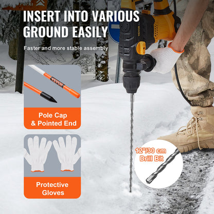 VEVOR Reflective Driveway Markers - Select Your Configuration - CDBG48YCCS10V9NP3V0 - view 3