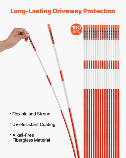 VEVOR Reflective Driveway Markers - Select Your Configuration - CDBG72INCHCSWE3T6001V0 - view 2