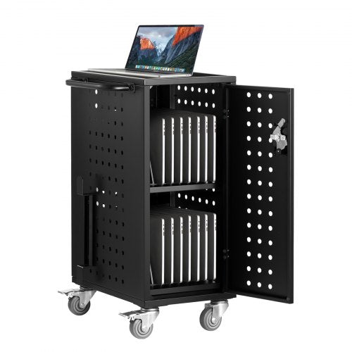 VEVOR Charging Cart, 16 Device Mobile Charging Station, Up to 15.6 in Screen Size, Office and Classroom Mobile Charging Cart, for Chromebook, Tablet and Laptop - CDC16TDN156I459LOV1 - view 2