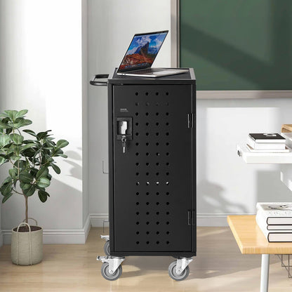 VEVOR Laptop Cart, 20 Device Mobile Charging Cart, Up to 15.6 in Screen Size, Office and Classroom Mobile Charging Cart, for Chromebook, Tablet and Laptop - CDC24TDN156IMBVF7V1 - view 9