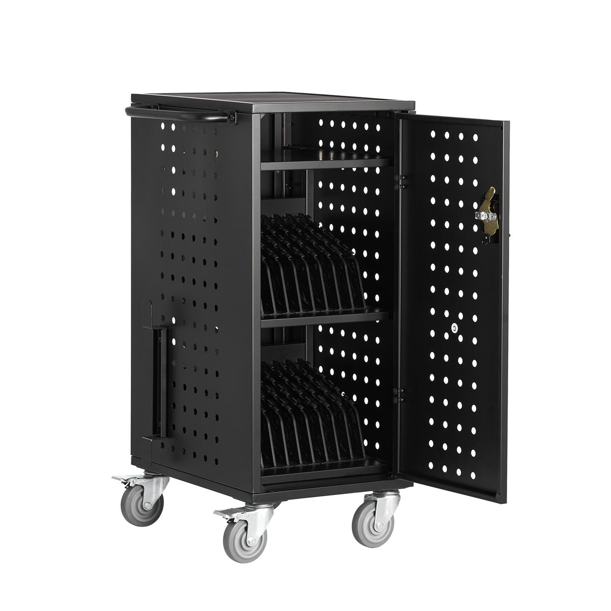 VEVOR Laptop Cart, 20 Device Mobile Charging Cart, Up to 15.6 in Screen Size, Office and Classroom Mobile Charging Cart, for Chromebook, Tablet and Laptop - CDC24TDN156IMBVF7V1 - view 10