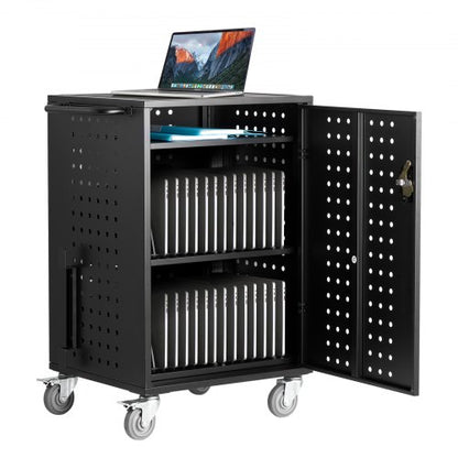 VEVOR Charging Cart, 32 Device Mobile Charging Station, Up to 15.6 in Screen Size, Office and Classroom Mobile Charging Cart, for Chromebook, Tablet and Laptop - CDC32TDN156IYT384V1 - view 2