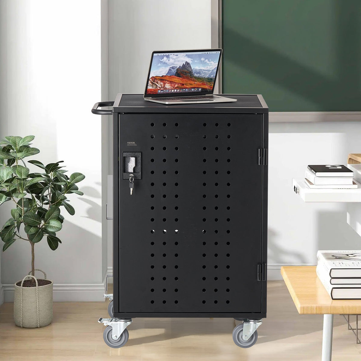 VEVOR Charging Cart, 32 Device Mobile Charging Station, Up to 15.6 in Screen Size, Office and Classroom Mobile Charging Cart, for Chromebook, Tablet and Laptop - CDC32TDN156IYT384V1 - view 9