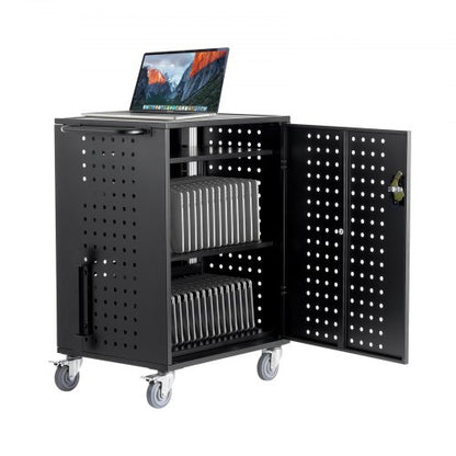 VEVOR Charging Cart, 36 Device Mobile Charging Station, Up to 15.6 in Screen Size, Office and Classroom Mobile Charging Cart, for Chromebook, Tablet and Laptop - CDC36TDN156IPR43LV1 - view 2