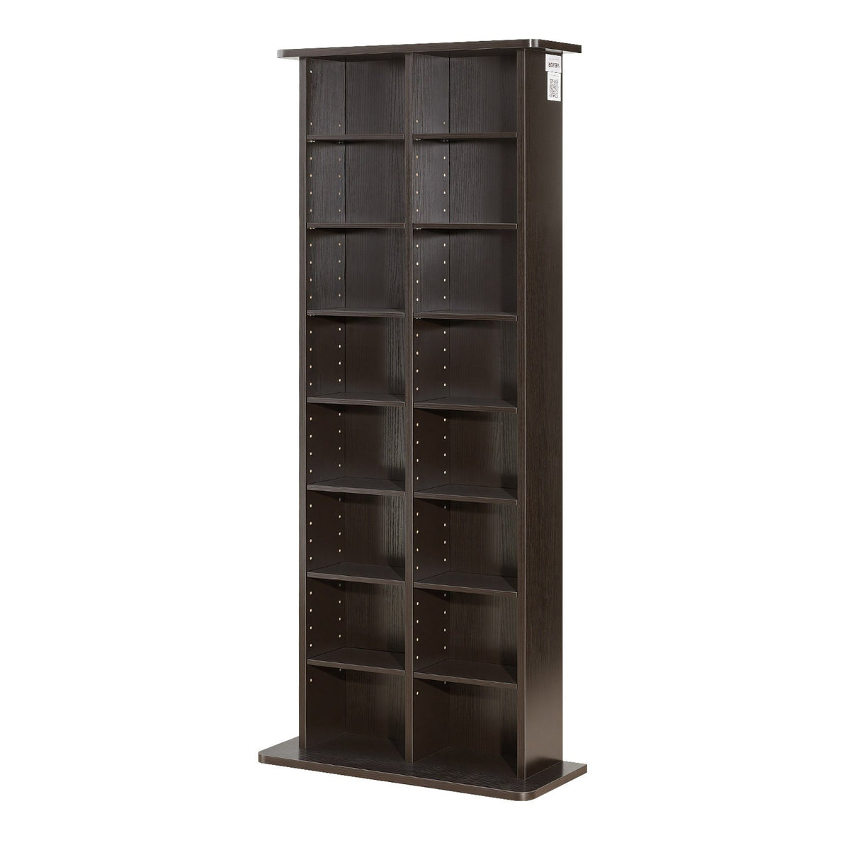 VEVOR Media Storage Cabinet, 8-Tier DVD Shelf Organizer, 22.01 x 8.74 x 50.98 in Multimedia Storage Organizer for CDs, DVDs, Books and Games, CD Shelf for Living Room, Home Office, Recording Room - CDCCJSKSTDKF9FXE7001V0 - view 10