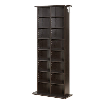VEVOR Media Storage Cabinet, 8-Tier DVD Shelf Organizer, 22.01 x 8.74 x 50.98 in Multimedia Storage Organizer for CDs, DVDs, Books and Games, CD Shelf for Living Room, Home Office, Recording Room - CDCCJSKSTDKF9FXE7001V0 - view 10