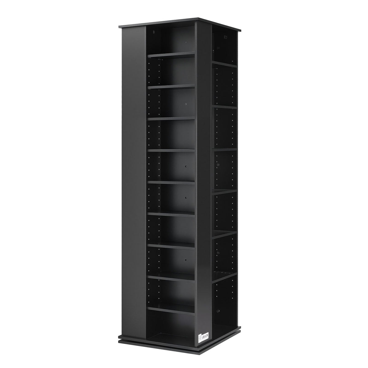 VEVOR Media Storage Cabinet, CD Rack Tower, 34 Compartments Rotating Media Tower Rack for CDs, DVDs, Books and Game Discs, DVD Stand for Living Room, Home Office and Recording Room, Black - CDCCJXZS34GHL5RNW001V0 - view 10