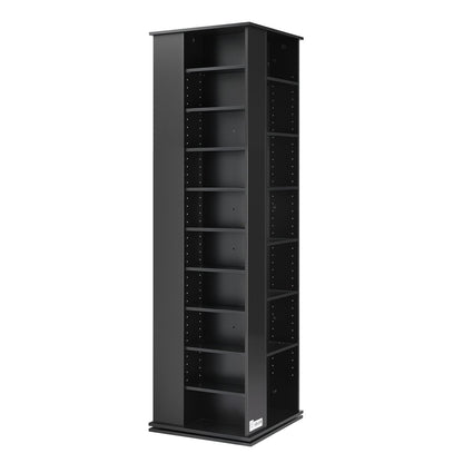 VEVOR Media Storage Cabinet, CD Rack Tower, 34 Compartments Rotating Media Tower Rack for CDs, DVDs, Books and Game Discs, DVD Stand for Living Room, Home Office and Recording Room, Black - CDCCJXZS34GHL5RNW001V0 - view 10