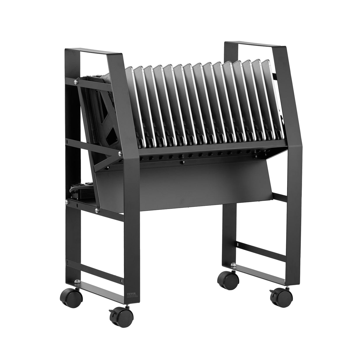 VEVOR Charging Cart, 16 Device Mobile Open Charging Station, Up to 15.6 in Screen Size, Office and Classroom Mobile Charging Cart, for Chromebook, Tablet and Laptop - CDCKFS156INCI9KJIV1 - view 1