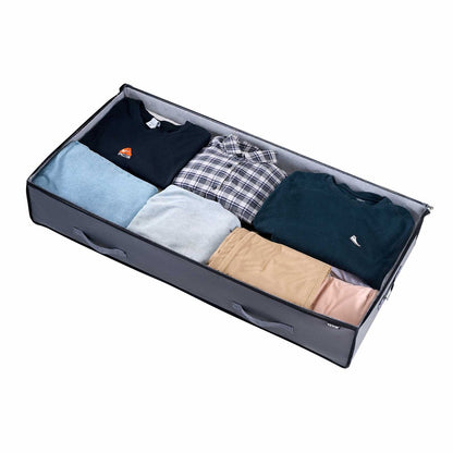 VEVOR Under Bed Storage with Clear Lids, 39.2 x 19.7 x 7.1 Inch, 90L Large Underbed Clothes Storage Containers, Low Profile Under Bed Drawer Shoe Organizer Bins Box for Blanket Shoe Bedroom, 6 Pack - CDCWFBWFBWL3F65TO001V0 - view 10