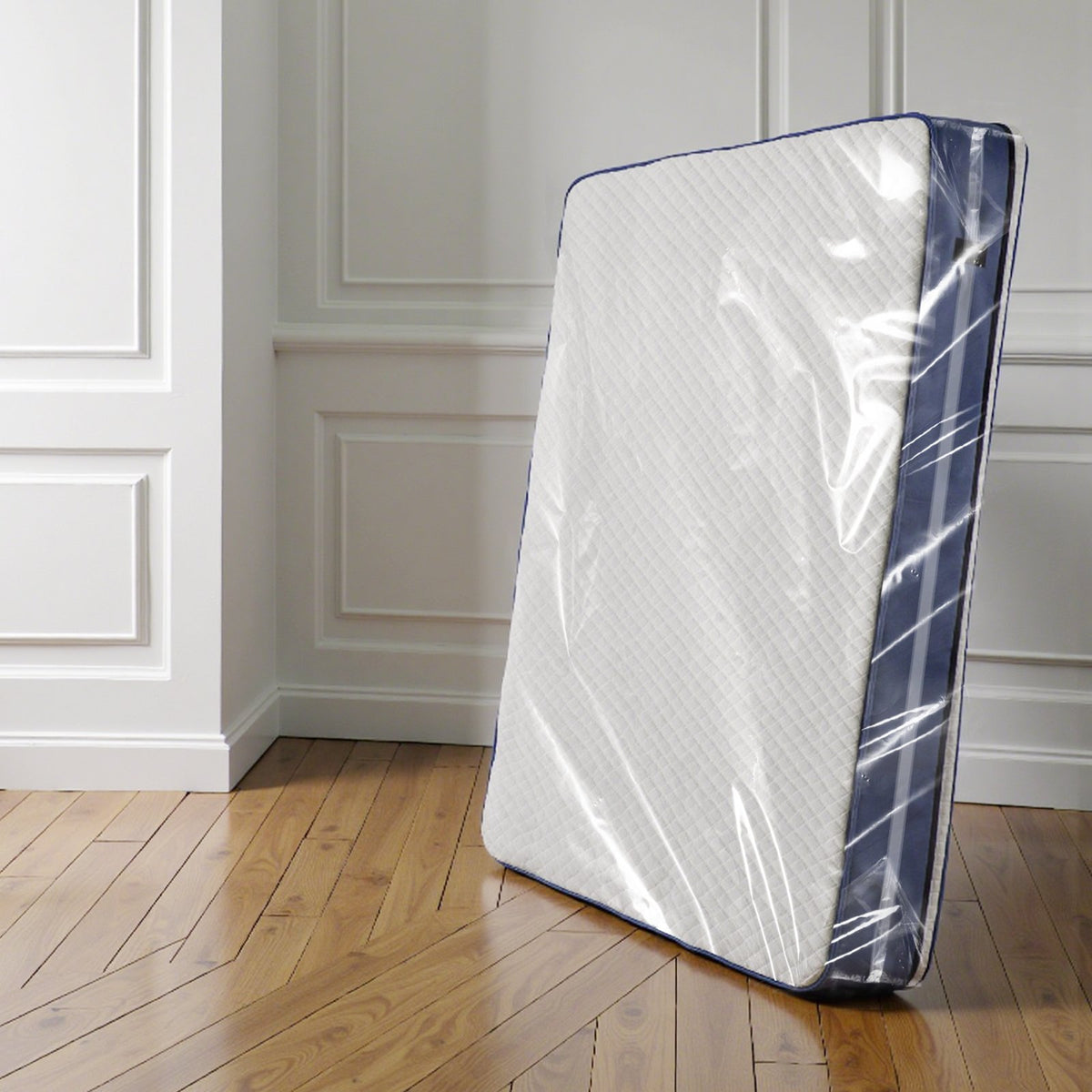 VEVOR Plastic Mattress Bag, 2 Mil Thick Mattress Storage Bag, Wear-Resistant and Waterproof Plastic Bed Cover with Reinforced Corner Design, Heavy-Duty Mattress Moving Supplies (2 Pack, Queen Size) - CDDQUEEN2GZ02VWID001V0 - view 9