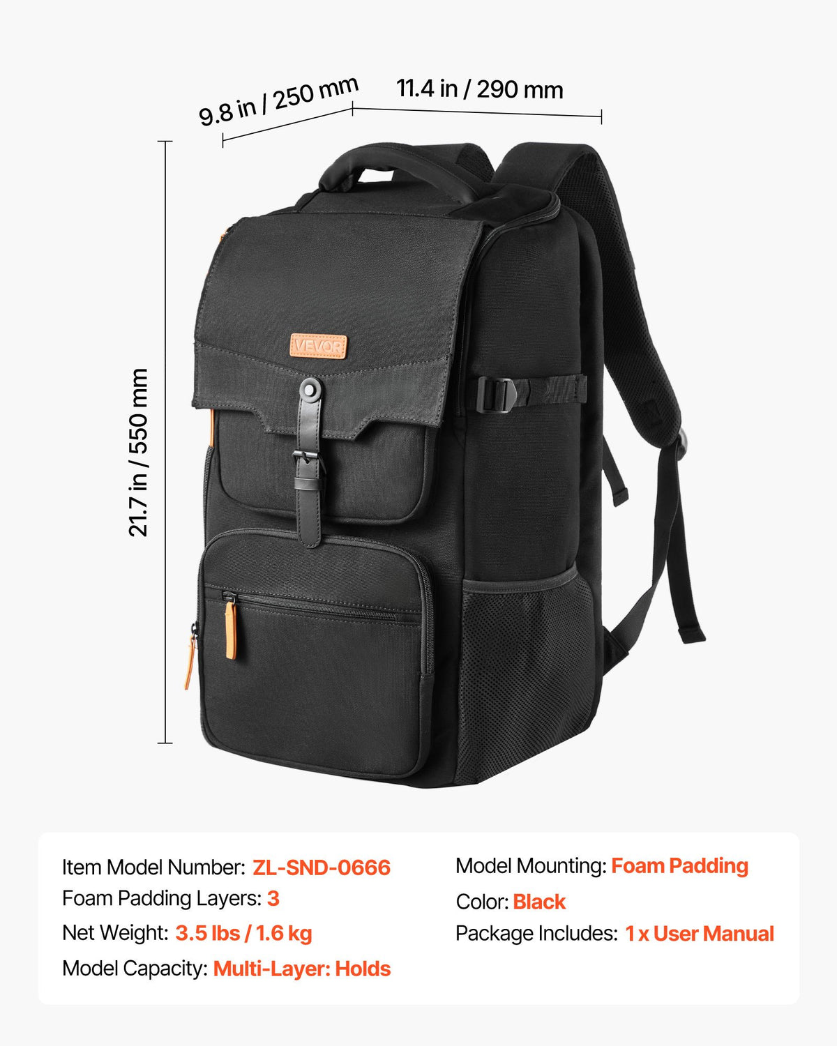 VEVOR Miniature Storage Carrying Figure Bag, Fits 58 Infantry Minis, Miniature Transport Bag with Handle & Adjustable Shoulder Strap, 3 Foam Layers for Large Storage Capacity (Minis Not Included) - CDGD58BBFHXDM7CZN001V0 - view 8