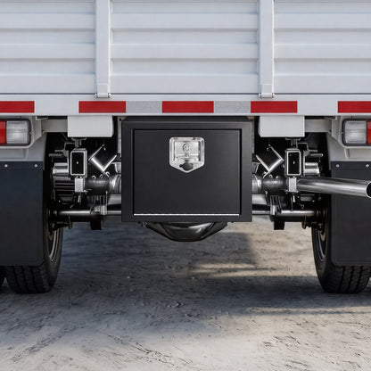 VEVOR Underbody Truck Tool Box, 18 x 12 x 14 Inch Heavy Duty Steel Trailer Storage Box with Lock & Keys, Waterproof Trailer Storage Organizer Under Body Chest with T-Handle for Truck, Van, SUV, Black - CDGJX3181214D0FKP001V0 - view 9