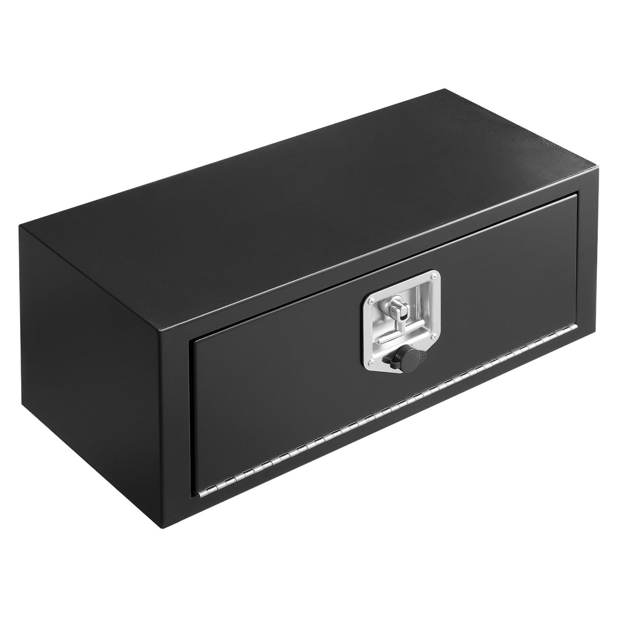 VEVOR Underbody Truck Tool Box, 27 x 10 x 10 Inch Heavy Duty Steel Trailer Storage Box with Lock & Keys, Waterproof Trailer Storage Organizer Under Body Chest with T-Handle for Truck, Van, SUV, Black - CDGJX32710100FWH7001V0 - view 10