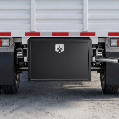 VEVOR Underbody Truck Tool Box, 36 x 24 x 24 Inch Heavy Duty Steel Trailer Storage Box with Lock & Keys, Waterproof Trailer Storage Organizer Under Body Chest with T-Handle for Truck, Van, SUV, Black - CDGJX33624244R6AG001V0 - view 9