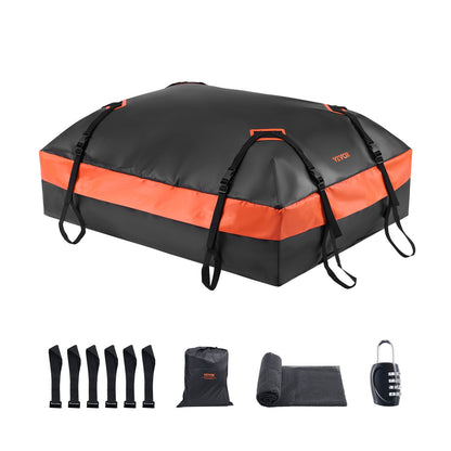 VEVOR Car Rooftop Cargo Carrier Bag, 21 Cubic Feet Car Roof Cargo Carrier, 100% Waterproof Heavy Duty 840D PVC Roof Luggage Bag for All Vehicle with/without Rack- with Lock, Non-Slip Mat, 6 Door Hooks - CDHBTX20LFYCKB502V0 - view 1