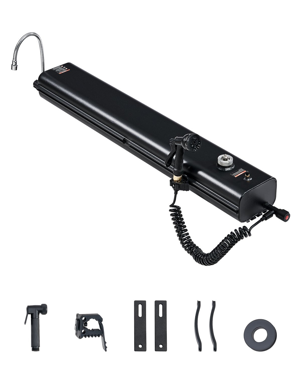 VEVOR Roof Rack Water Tank, 4.5 Gal, Multi-Dispensing Outdoor Tank with 2 Splash-Guard Panels & T-slot, High-Capacity Aluminum Tank with Pressurization Port, Fit for Trunks, Roll Bars, Crossbars - CDJSXZTK45GAO8HCDV0 - view 1