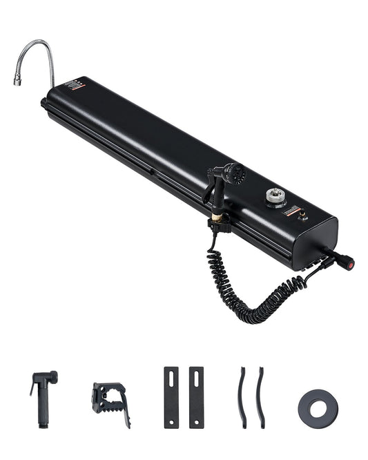 VEVOR Roof Rack Water Tank, 4.5 Gal, Multi-Dispensing Outdoor Tank with 2 Splash-Guard Panels & T-slot, High-Capacity Aluminum Tank with Pressurization Port, Fit for Trunks, Roll Bars, Crossbars - CDJSXZTK45GAO8HCDV0 - view 1