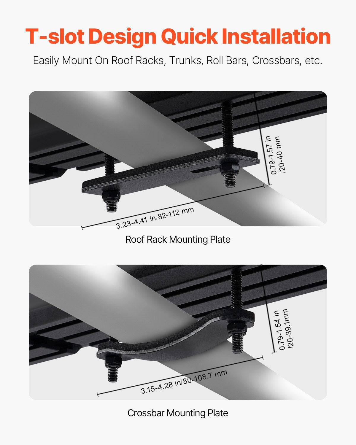 VEVOR Roof Rack Water Tank, 4.5 Gal, Multi-Dispensing Outdoor Tank with 2 Splash-Guard Panels & T-slot, High-Capacity Aluminum Tank with Pressurization Port, Fit for Trunks, Roll Bars, Crossbars - CDJSXZTK45GAO8HCDV0 - view 7