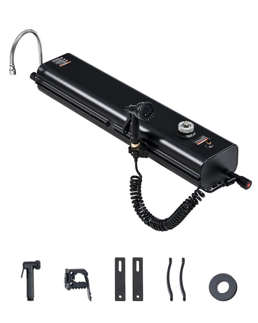 VEVOR Roof Rack Water Tank, 4 Gal, Multi-Dispensing Outdoor Tank with 2 Splash-Guard Panels & T-slot, High-Capacity Aluminum Tank with Pressurization Port, Fit for Trunks, Roll Bars, Crossbars - CDJSXZTK4GALFADHNV0 - view 1