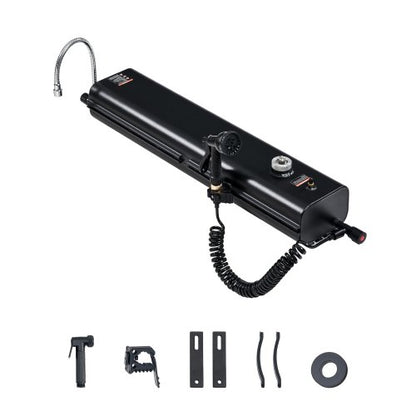 VEVOR Roof Rack Water Tank, 4 Gal, Multi-Dispensing Outdoor Tank with 2 Splash-Guard Panels & T-slot, High-Capacity Aluminum Tank with Pressurization Port, Fit for Trunks, Roll Bars, Crossbars - CDJSXZTK4GALFADHNV0 - view 2