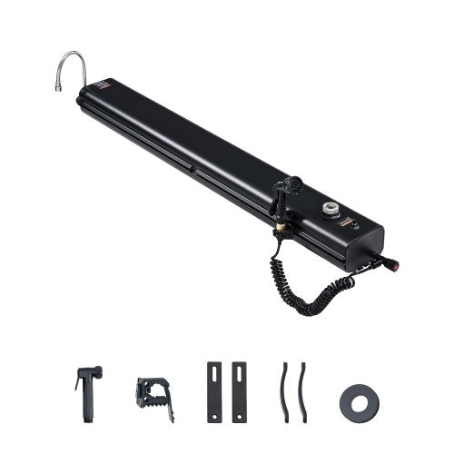 VEVOR Roof Rack Water Tank, 7 Gal, Multi-Dispensing Outdoor Tank with 2 Splash-Guard Panels & T-slot, High-Capacity Aluminum Tank with Pressurization Port, Fit for Trunks, Roll Bars, Crossbars - CDJSXZTK7GAL2UF8WV0 - view 2
