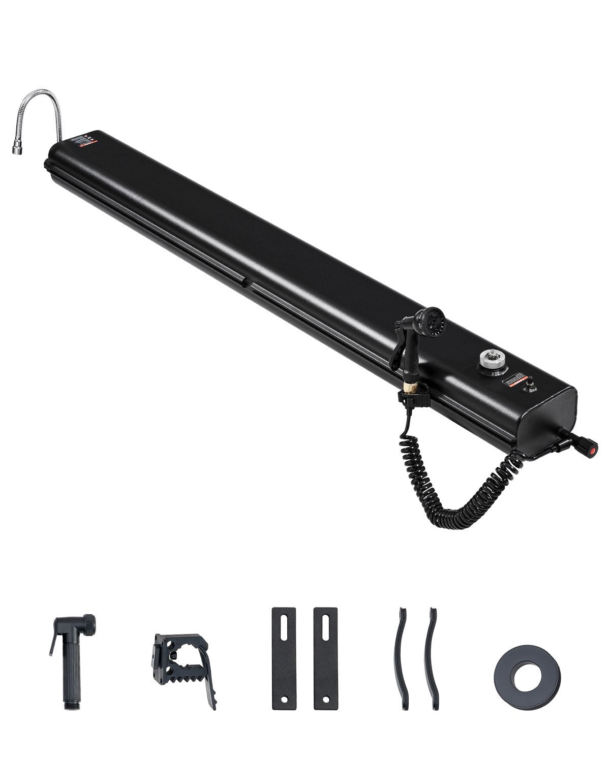 VEVOR Roof Rack Water Tank, 8 Gal, Multi-Dispensing Outdoor Tank with 2 Splash-Guard Panels & T-slot, High-Capacity Aluminum Tank with Pressurization Port, Fit for Trunks, Roll Bars, Crossbars - CDJSXZTK8GALWQSO7V0 - view 1