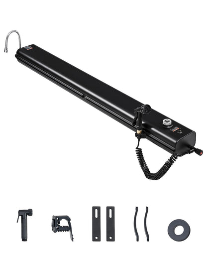 VEVOR Roof Rack Water Tank, 8 Gal, Multi-Dispensing Outdoor Tank with 2 Splash-Guard Panels & T-slot, High-Capacity Aluminum Tank with Pressurization Port, Fit for Trunks, Roll Bars, Crossbars - CDJSXZTK8GALWQSO7V0 - view 1