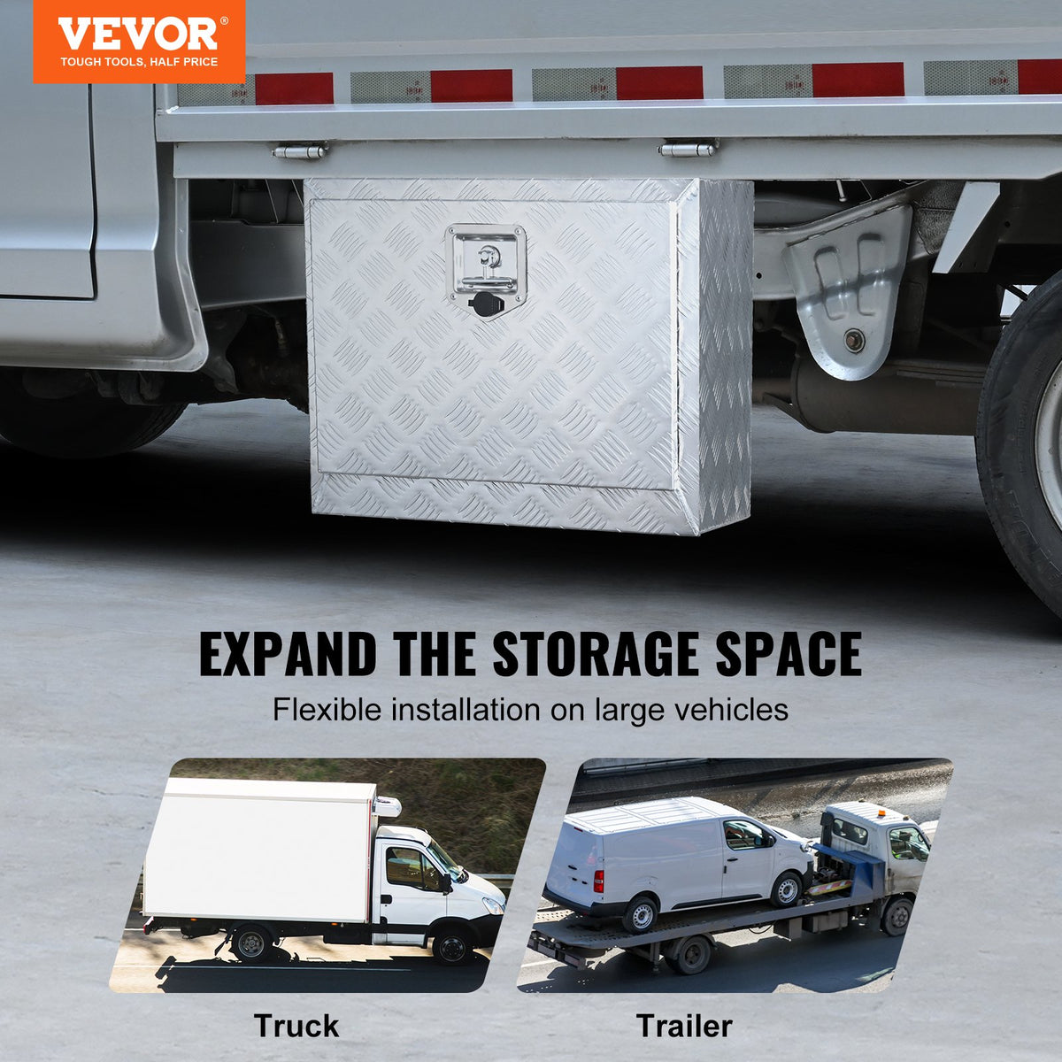 VEVOR Underbody Truck Tool Boxes - Select Your Configuration - CDK241416INCHAMF9V0 - view 2
