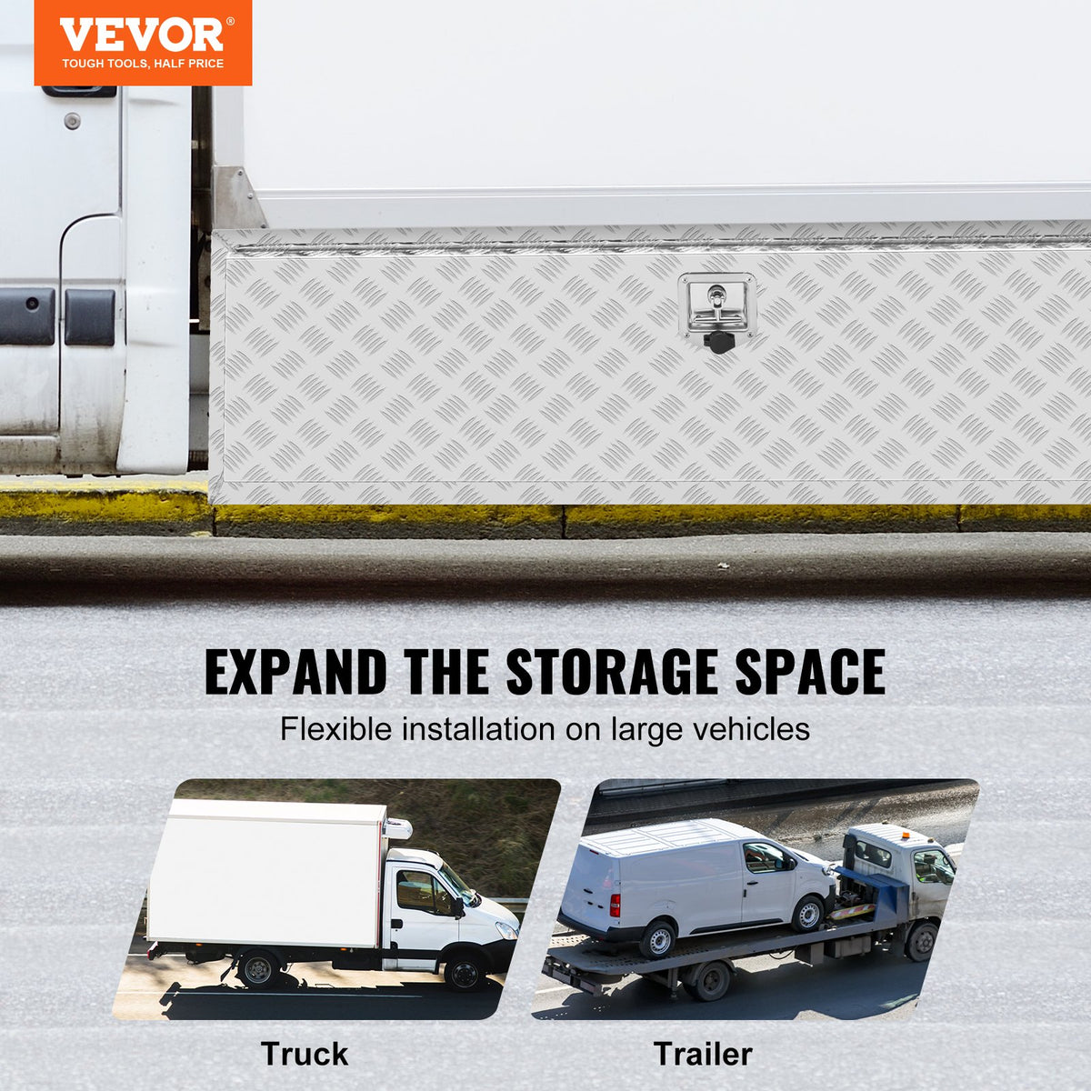 VEVOR Underbody Truck Tool Boxes - Select Your Configuration - CDK601718INCHTP08V0 - view 2