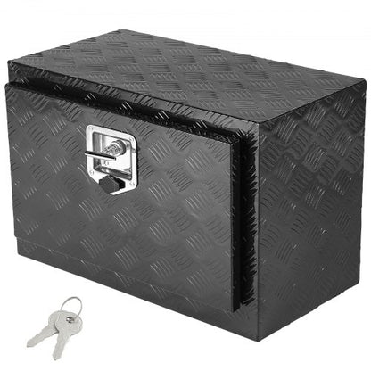 VEVOR Underbody Truck Box, 24" x 17" x 18" Pickup Storage Box, Heavy Duty Aluminum Diamond Plate Tool Box with Lock and Keys, Waterproof Trailer Storage Box with T-Handle Latch for Truck, Van, Trailer - CDKCGJX224171OOSWV0 - view 2