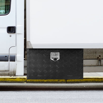 VEVOR Underbody Truck Box, 30" x 17" x 18" Pickup Storage Box, Heavy Duty Aluminum Diamond Plate Tool Box with Lock and Keys, Waterproof Trailer Storage Box with T-Handle Latch for Truck, Van, Trailer - CDKCGJX23017UOUSBV0 - view 9