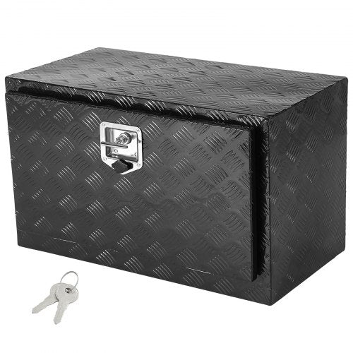 VEVOR Underbody Truck Box, 36" x 14" x 16" Pickup Storage Box, Heavy Duty Aluminum Diamond Plate Tool Box with Lock and Keys, Waterproof Trailer Storage Box with T-Handle Latch for Truck, Van, Trailer - CDKCGJX23614APLNHV0 - view 2