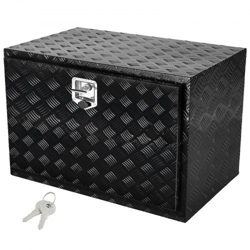 VEVOR Underbody Truck Box, 36" x 24" x 24" Pickup Storage Box, Heavy Duty Aluminum Diamond Plate Tool Box with Lock and Keys, Waterproof Trailer Storage Box with T-Handle Latch for Truck, Van, Trailer - CDKCGJX23624KJ1CAV0 - view 2