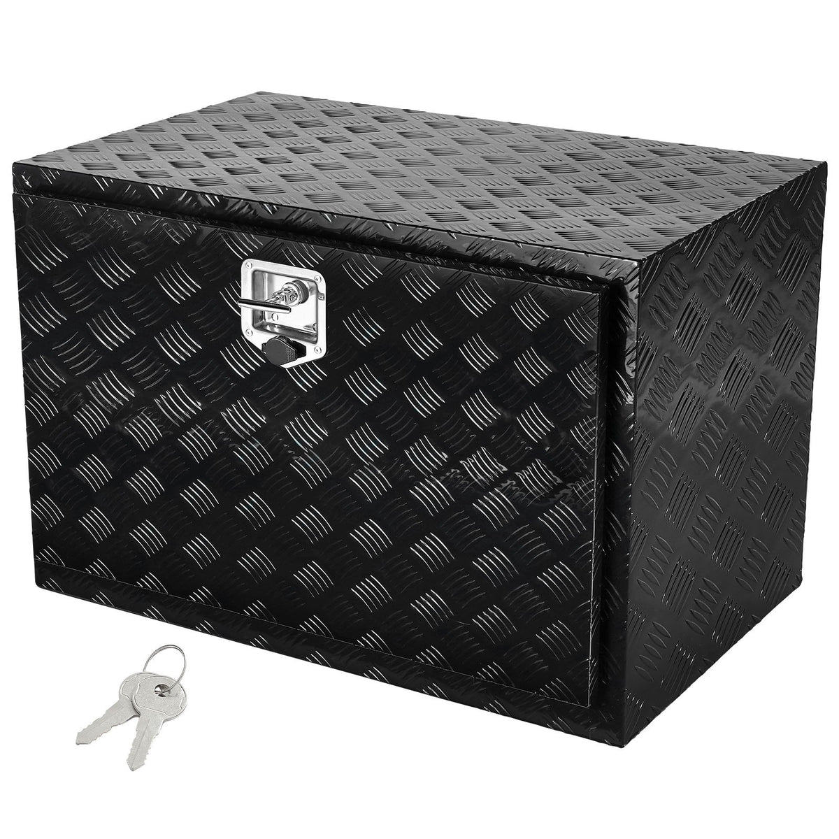 VEVOR Underbody Truck Box, 48" x 24" x 24" Pickup Storage Box, Heavy Duty Aluminum Diamond Plate Tool Box with Lock and Keys, Waterproof Trailer Storage Box with T-Handle Latch for Truck, Van, Trailer - CDKCGJX24824B5YRSV0 - view 1