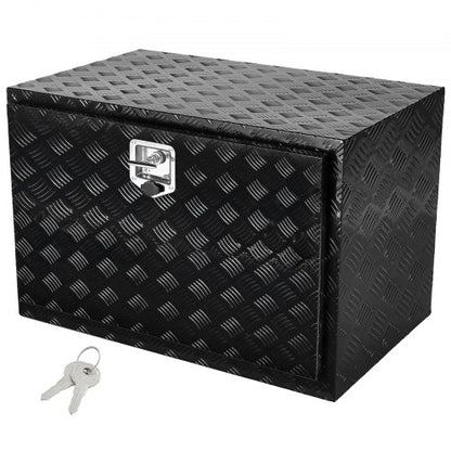 VEVOR Underbody Truck Box, 48" x 24" x 24" Pickup Storage Box, Heavy Duty Aluminum Diamond Plate Tool Box with Lock and Keys, Waterproof Trailer Storage Box with T-Handle Latch for Truck, Van, Trailer - CDKCGJX24824B5YRSV0 - view 2