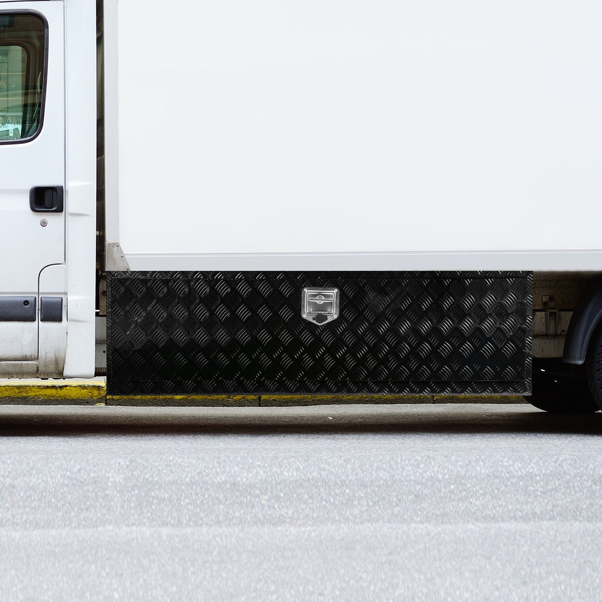 VEVOR Underbody Truck Box, 60" x 17" x 18" Pickup Storage Box, Heavy Duty Aluminum Diamond Plate Tool Box with Lock and Keys, Waterproof Trailer Storage Box with T-Handle Latch for Truck, Van, Trailer - CDKCGJX26017EYJ1NV0 - view 9