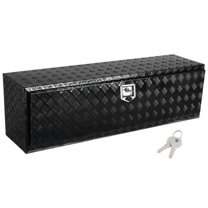 VEVOR Underbody Truck Box, 60" x 17" x 18" Pickup Storage Box, Heavy Duty Aluminum Diamond Plate Tool Box with Lock and Keys, Waterproof Trailer Storage Box with T-Handle Latch for Truck, Van, Trailer - CDKCGJX26017EYJ1NV0 - view 10