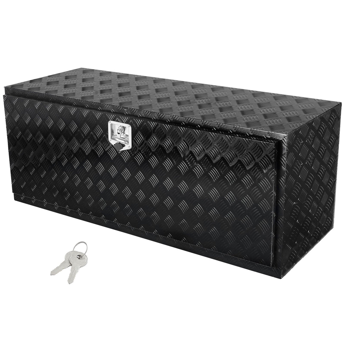 VEVOR Underbody Truck Box, 60" x 24" x 24" Pickup Storage Box, Heavy Duty Aluminum Diamond Plate Tool Box with Lock and Keys, Waterproof Trailer Storage Box with T-Handle Latch for Truck, Van, Trailer - CDKCGJX26024BFEV0V0 - view 1