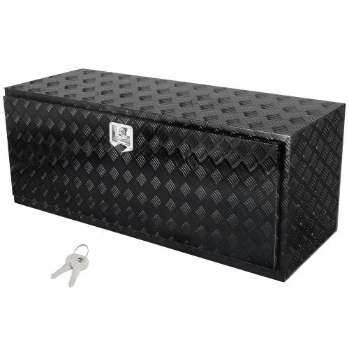 VEVOR Underbody Truck Box, 60" x 24" x 24" Pickup Storage Box, Heavy Duty Aluminum Diamond Plate Tool Box with Lock and Keys, Waterproof Trailer Storage Box with T-Handle Latch for Truck, Van, Trailer - CDKCGJX26024BFEV0V0 - view 2