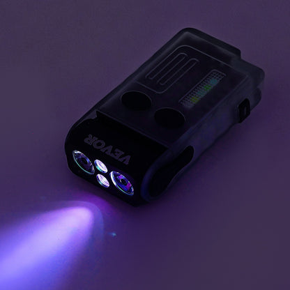 VEVOR Rechargeable Keychain Flashlight, Mini LED Flashlight with 13 Lighting Modes, Portable Pocket Flashlight with Clip, Magnetic Tail & 180° Rotating Head for Everyday Carry, Camping, Emergencies - CDKYCKHMNSDTINPK6V9 - view 9