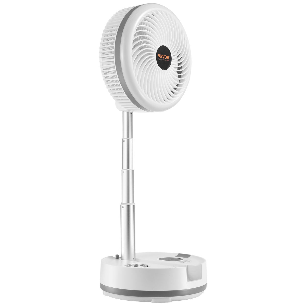 VEVOR 10 inch Portable Foldable Rechargeable Oscillating Fan, 3-in-1 Battery Operated with Remote Control, Quiet Desk/Table Pedestal Fan, 9 Speeds,90-degree Auto Left/Right Rotation,for Home,Office - CDS10INCHSSS5M3K3001V1 - view 10